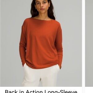 Lululemon Back In Action long Sleeve
